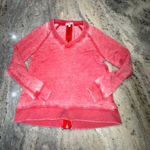 Poof Girl Kids Small 6/7 Long Sleeve Shirt Zipper